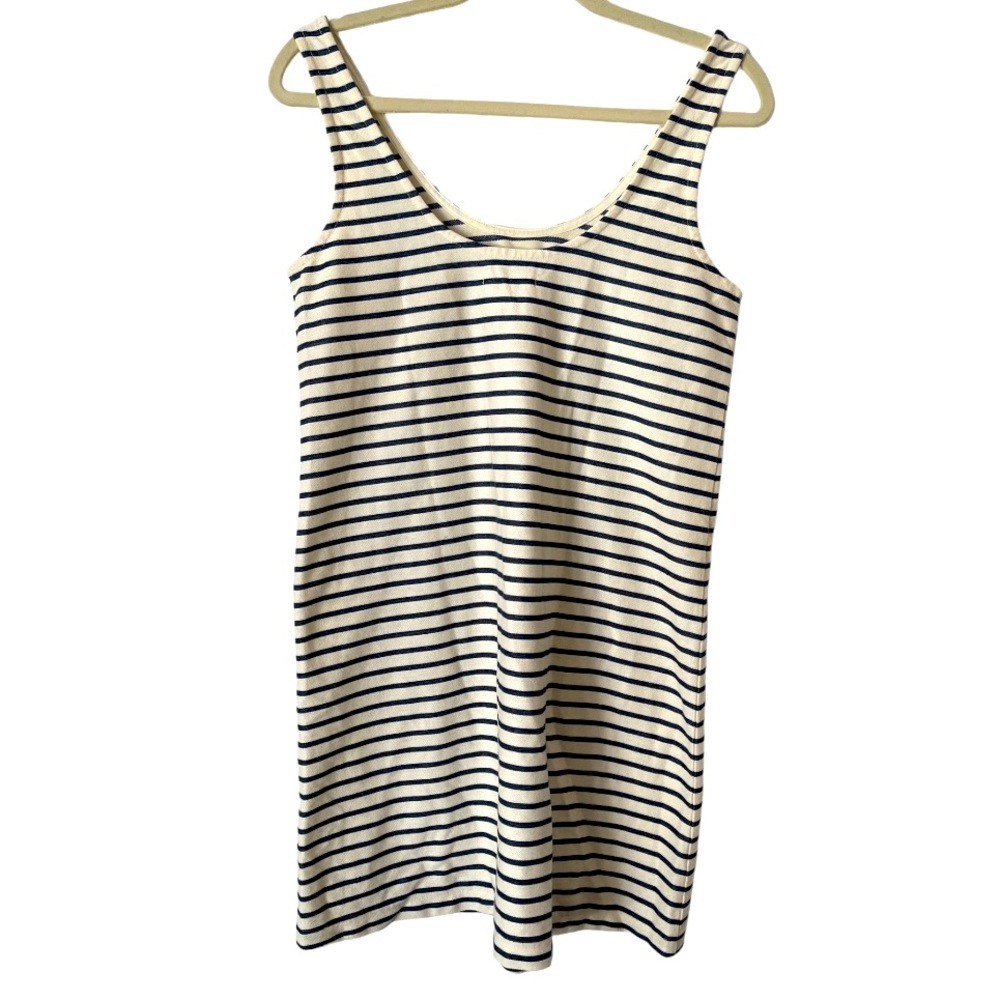 Madewell Effortless Striped‎ Tank Dress Navy/Cream S